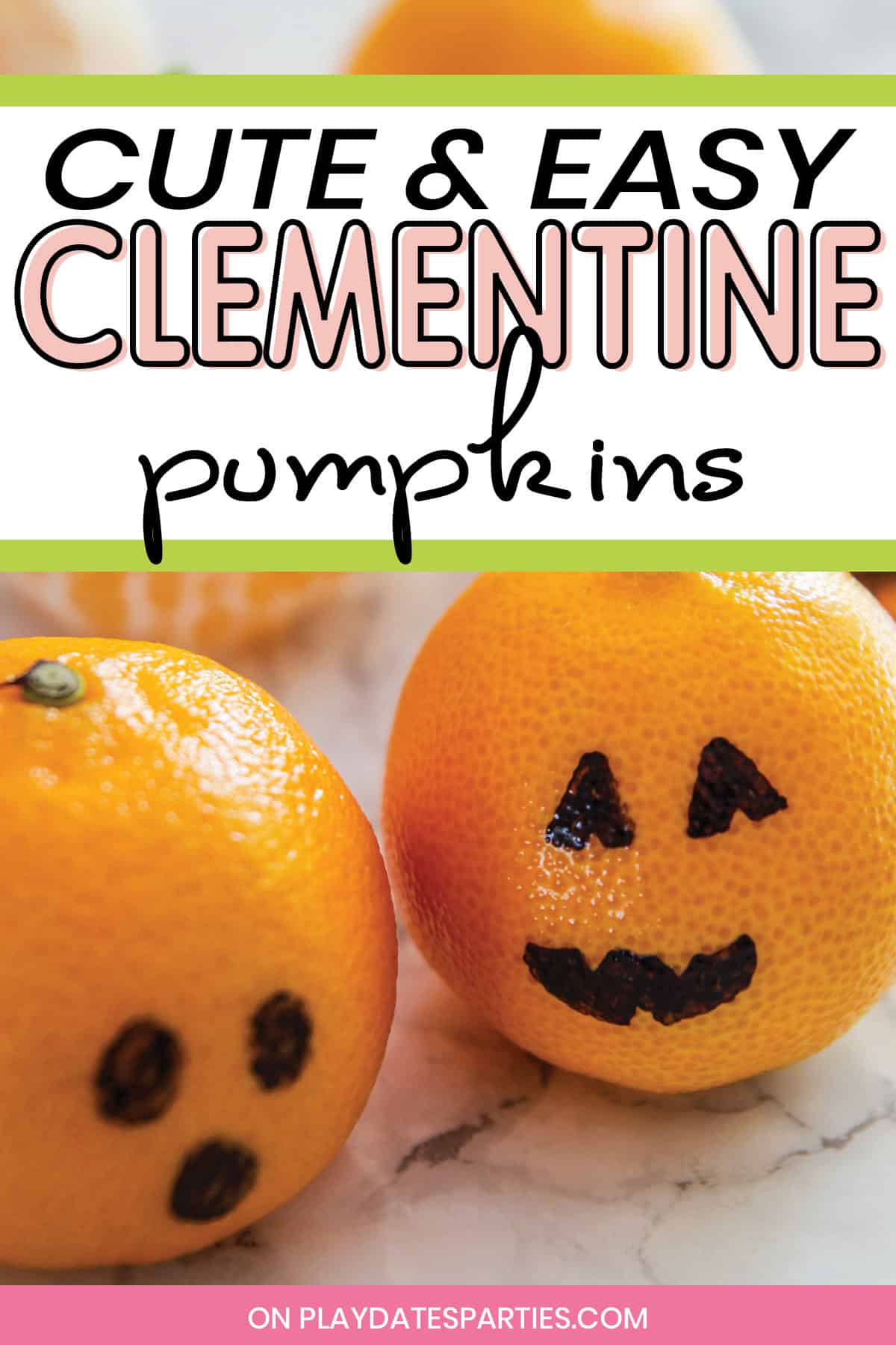 Clementine Pumpkins Easy and Adorable Kids Snacks