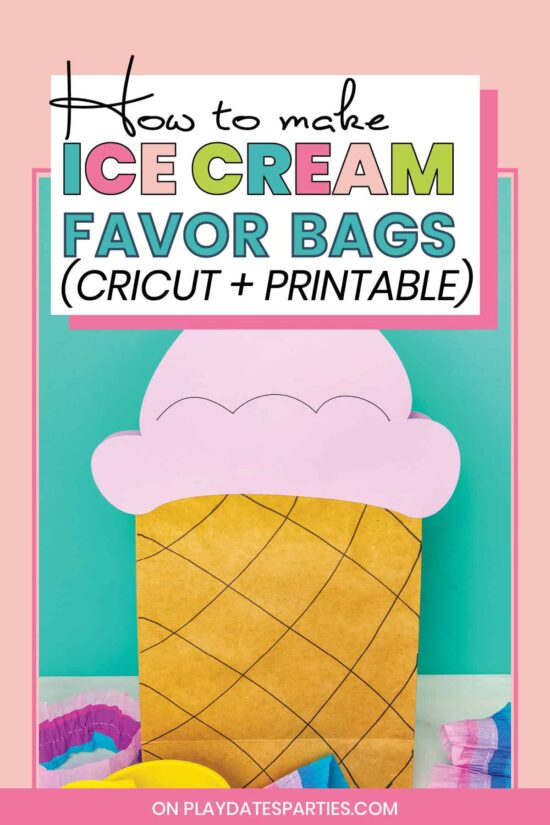 Easy DIY Ice Cream Favor Bags
