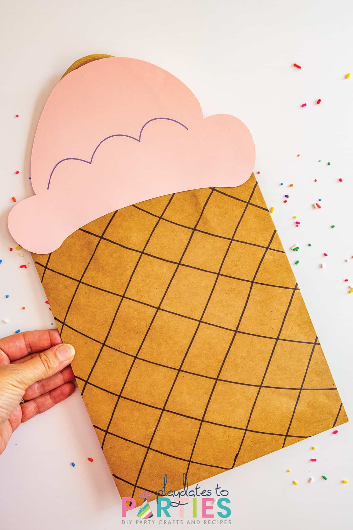 Easy DIY Ice Cream Favor Bags