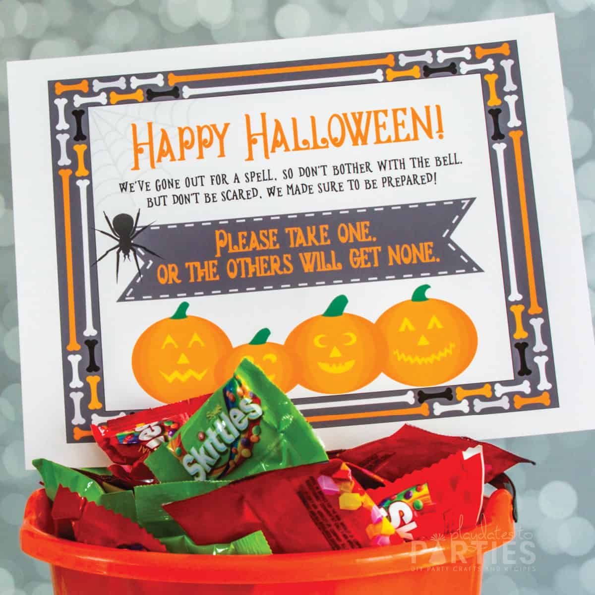 Free Printable Halloween Take One Sign and Why You Need It 