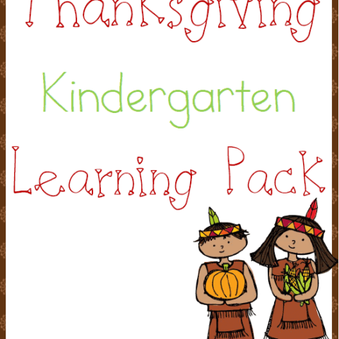 Image for Free Thanksgiving Kindergarten Learning Pack