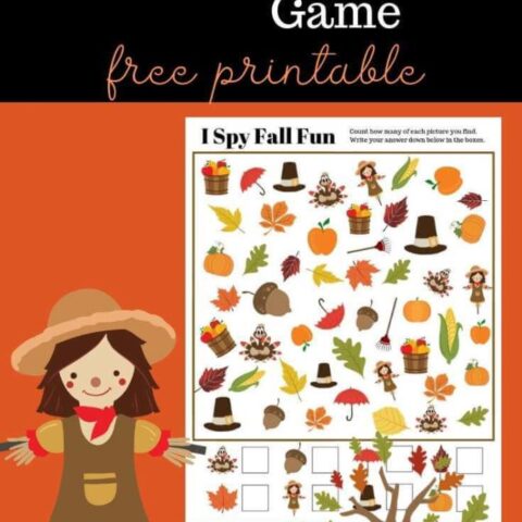 Image for Free Fall I Spy Game Printable To Help Teach Numbers and Counting