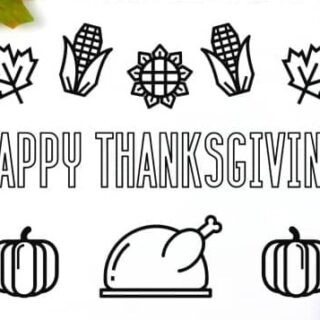 Image for Thanksgiving Placemats Printable - four different coloring printables!