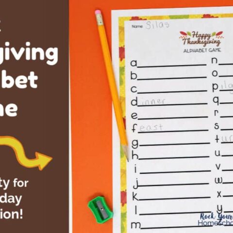 Image for Free Thanksgiving Alphabet Game for Holiday Fun