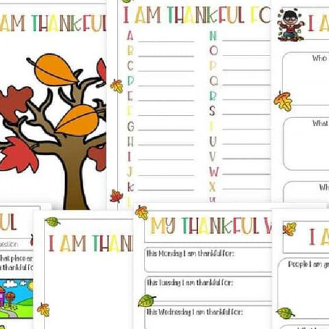 Image for Free Thanksgiving Gratitude Printables for Kids