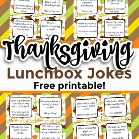 Image for Thanksgiving Lunchbox Jokes- (Free Printable Notes)