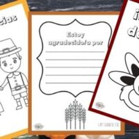 Image for Free Thanksgiving Placemat and Coloring Pages in Spanish for Kids