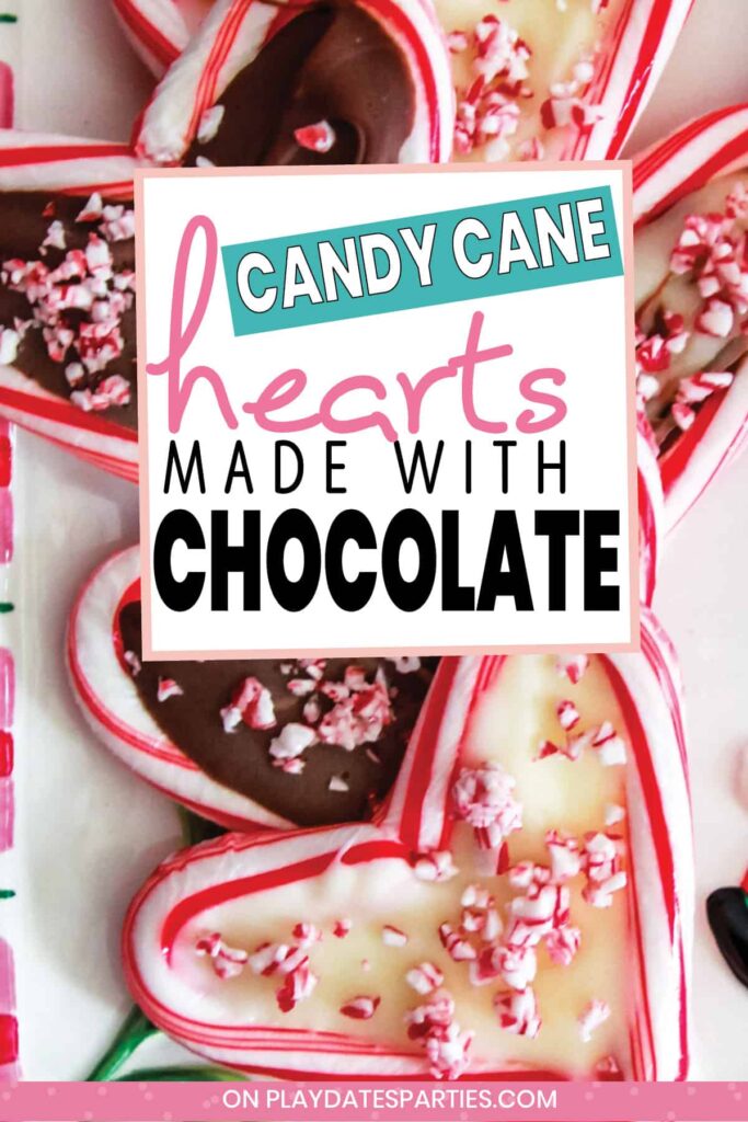 Candy Cane Hearts with Chocolate (step by step tutorial)