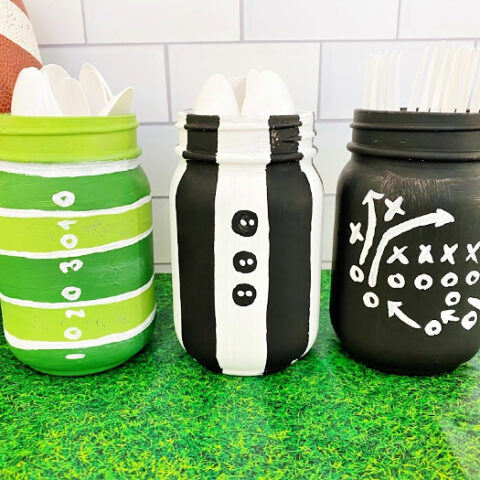 Image for Mason Jar Football Centerpieces