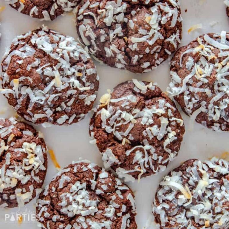 Double Chocolate Coconut Cookies