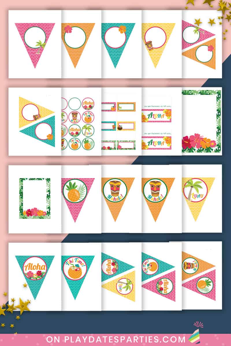 free-luau-party-printables