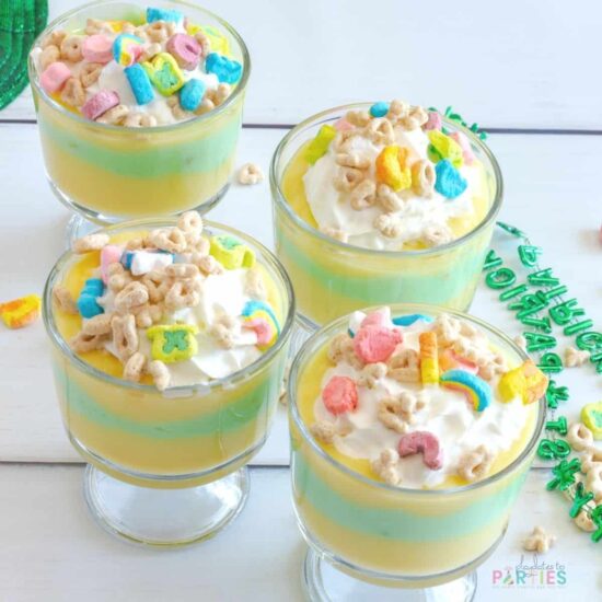 St. Patrick's Day Pudding Parfaits Recipe