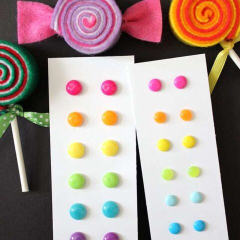 Image for DIY Candy Button Dot Earrings