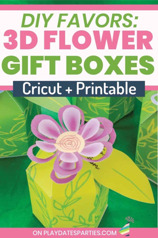 Flower Favor Box (DIY Cricut + Printable)