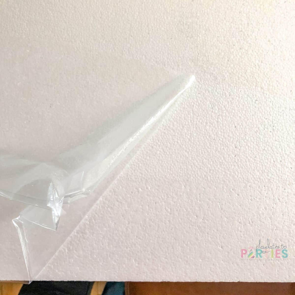 removing plastic coating from styrofoam