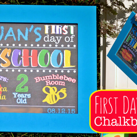 Image for Cute DIY First Day of School Chalkboard Sign Photo Prop
