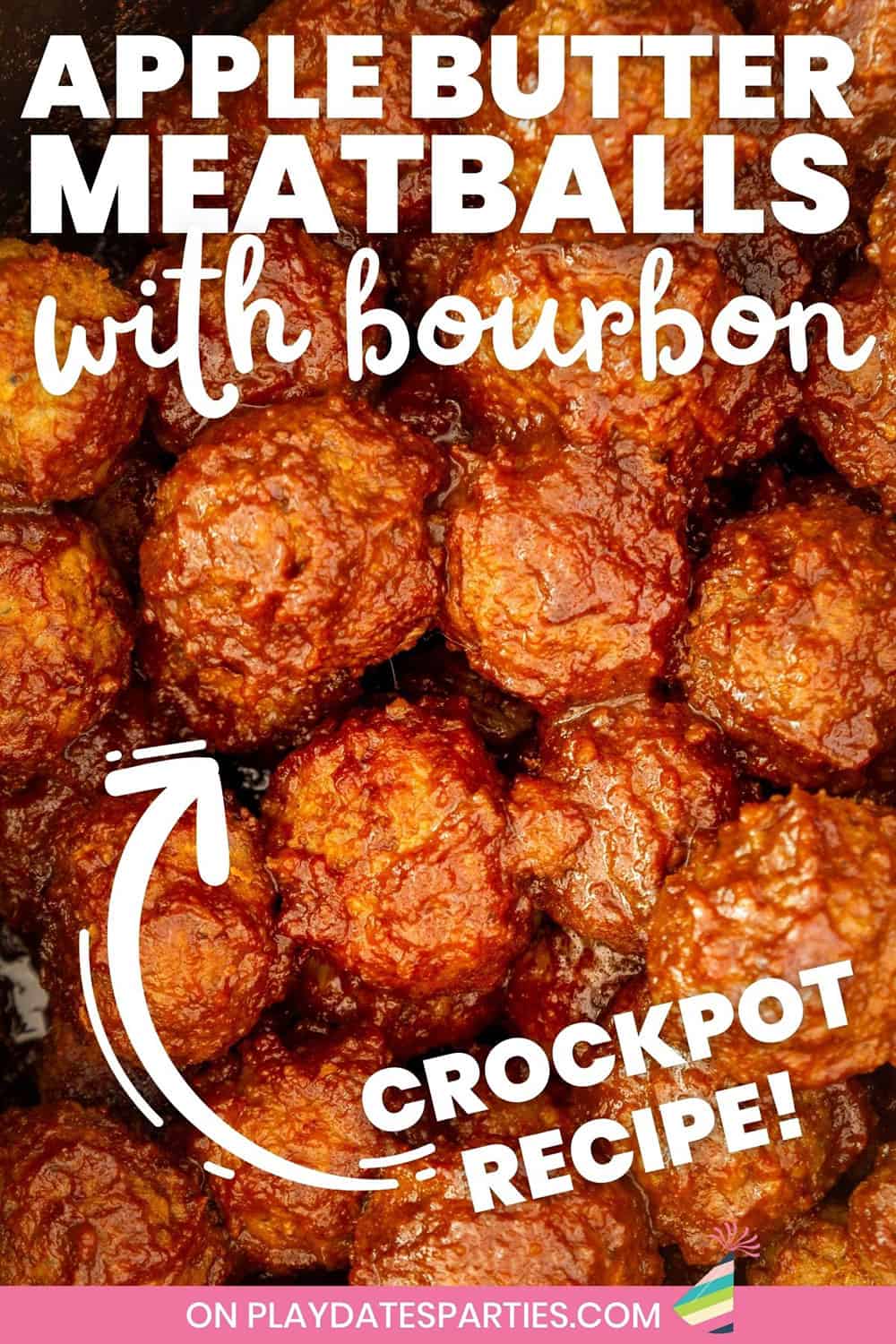 Crockpot Bourbon BBQ Meatballs - The Chunky Chef