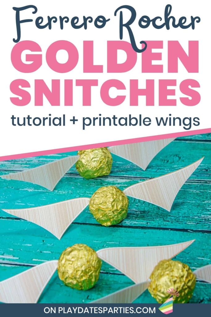 Ferrero Rocher Golden Snitch Wings (Tutorial + Printable)