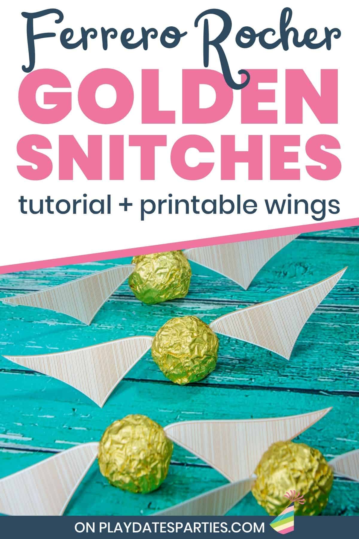 Ferrero Rocher Golden Snitch Wings Tutorial Printable 