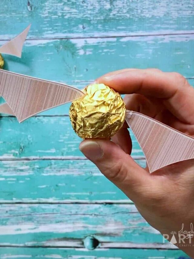 DIY Golden Snitch with Printable Wings