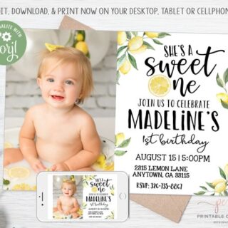 Image for She's a Sweet One Birthday Invitation