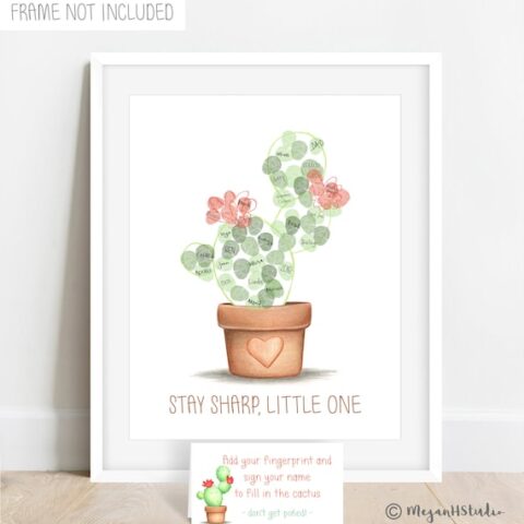 Image for Cactus Thumbprint Guest Book