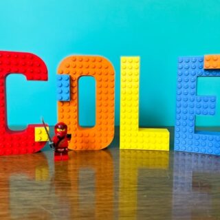 Image for Personalized Toy Brick Name Sign