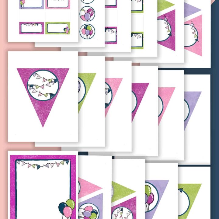 Image for Hand Drawn Balloon Themed Party Printables