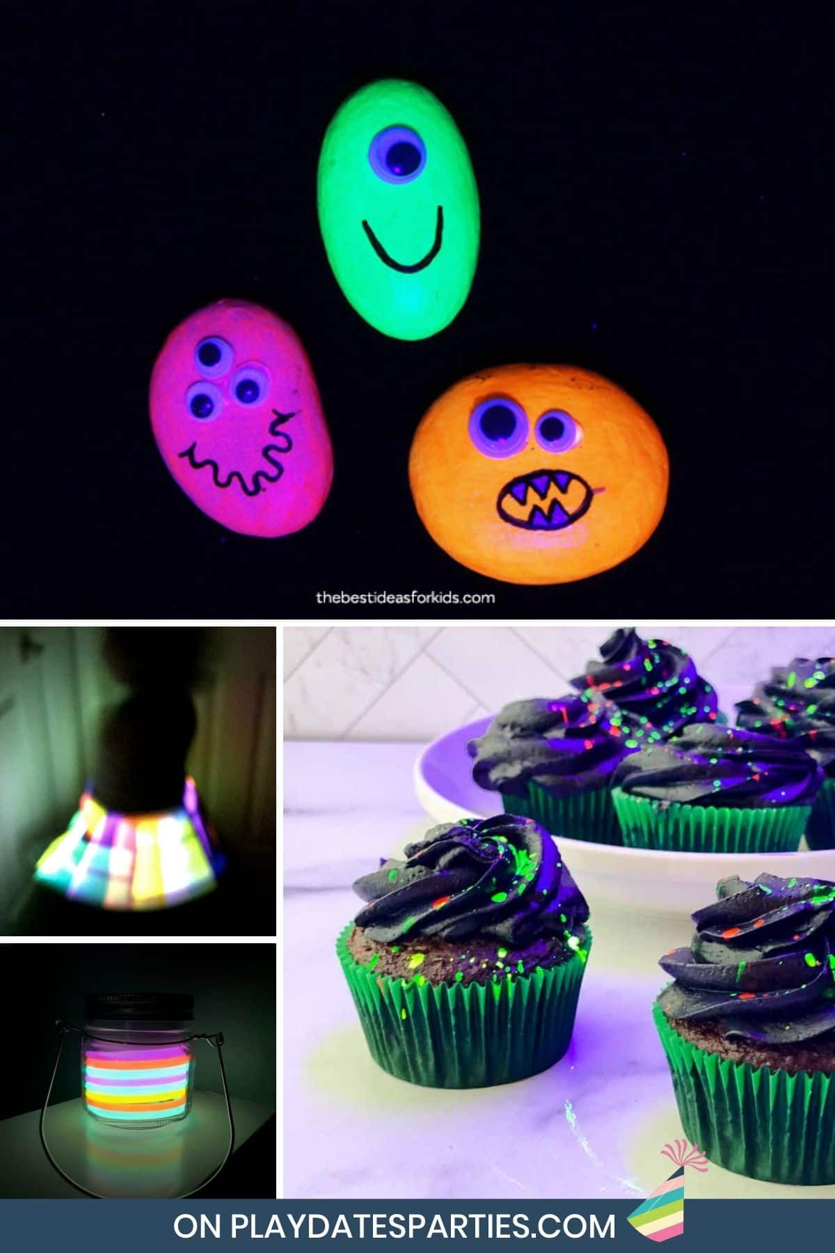 GLOW PARTY DECORATIONS AND FAVORS Birthday Party Mad in Crafts