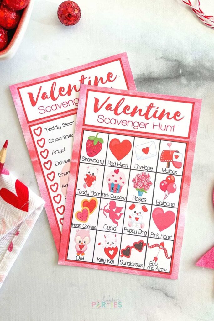 Valentine's Day Scavenger Hunt