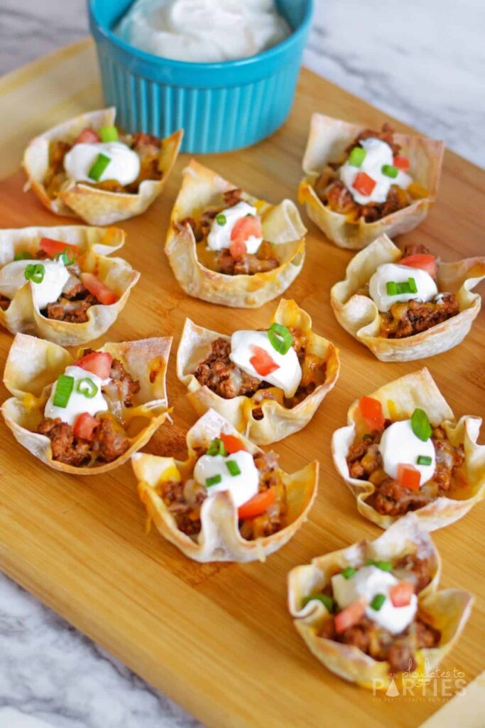 Wonton Taco Cups Recipe