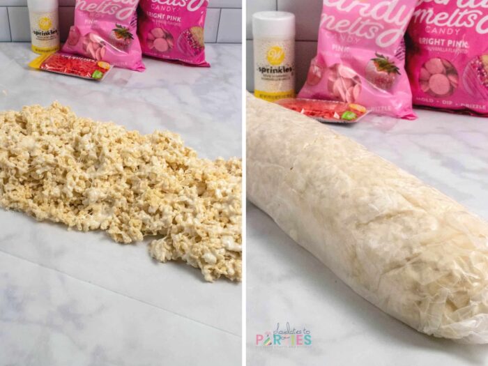 Heart Shaped Rice Krispie Treats for Valentine's Day