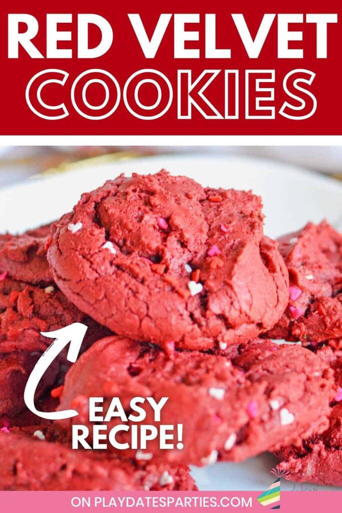 Red Velvet Cookies with Cake Mix