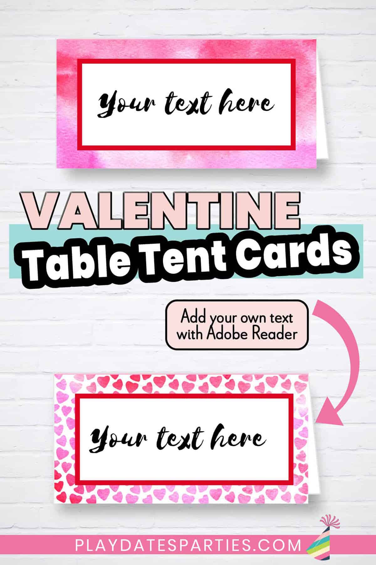 Valentine's Day Buffet Labels