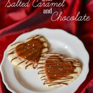 Image for Shortbread Hearts with Salted Caramel and Chocolate