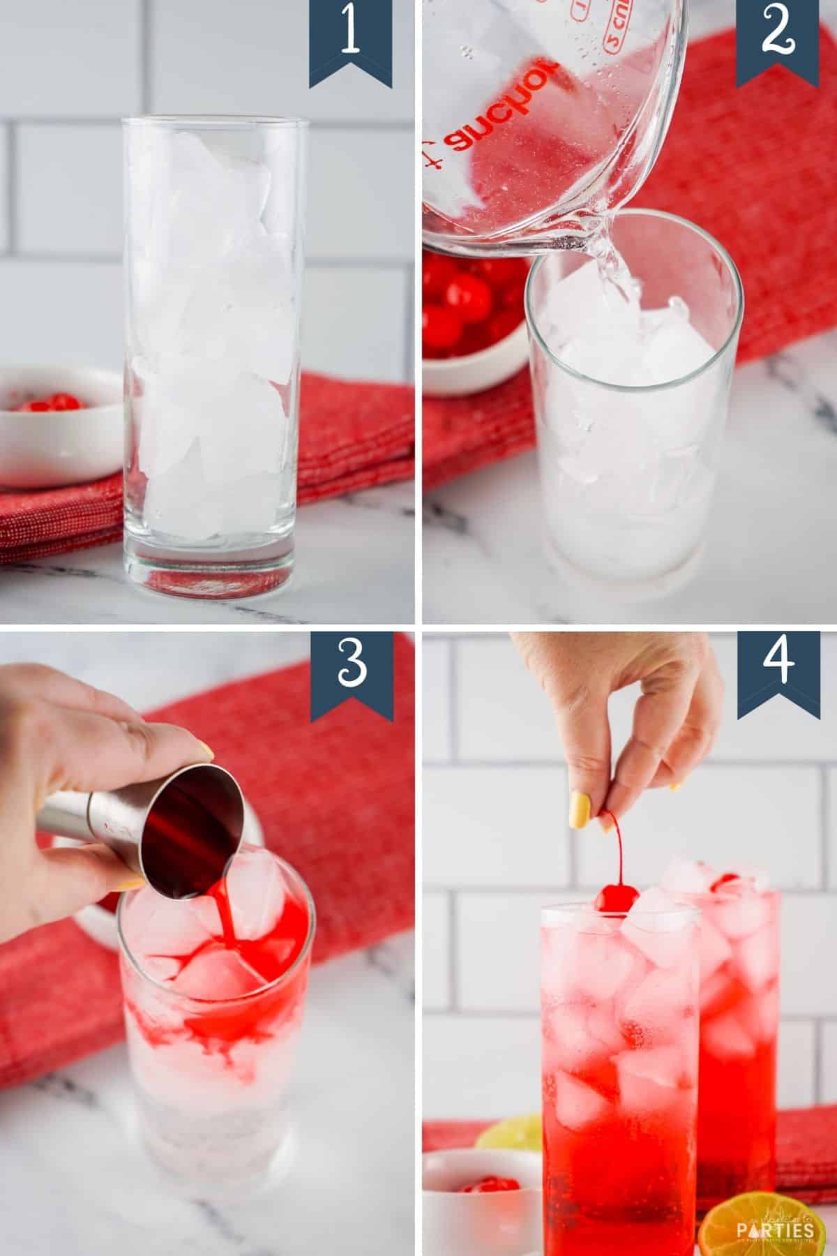 How to Make a Shirley Temple Drink Step by Step.