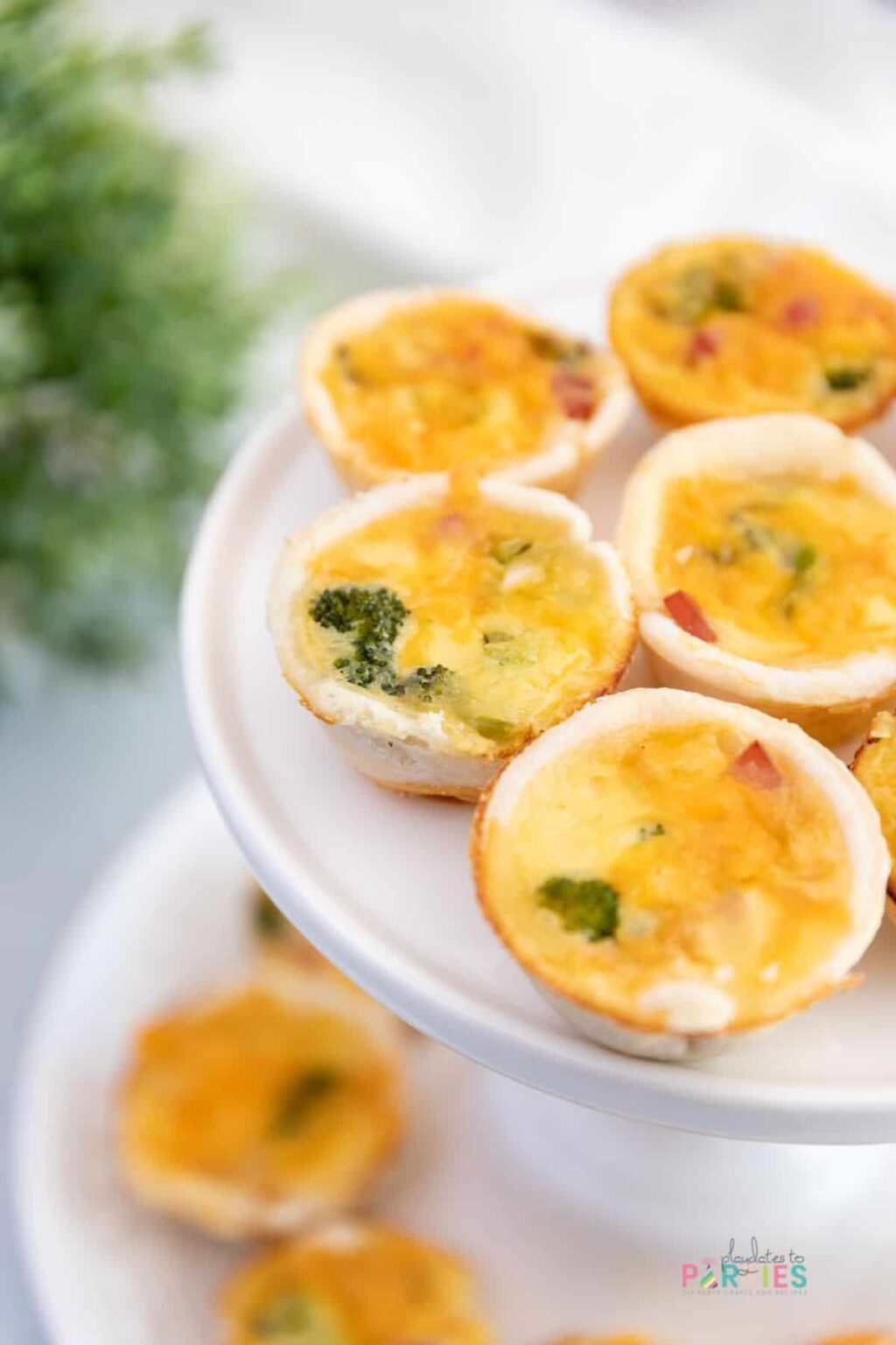 Ham and Broccoli Quiche Bites