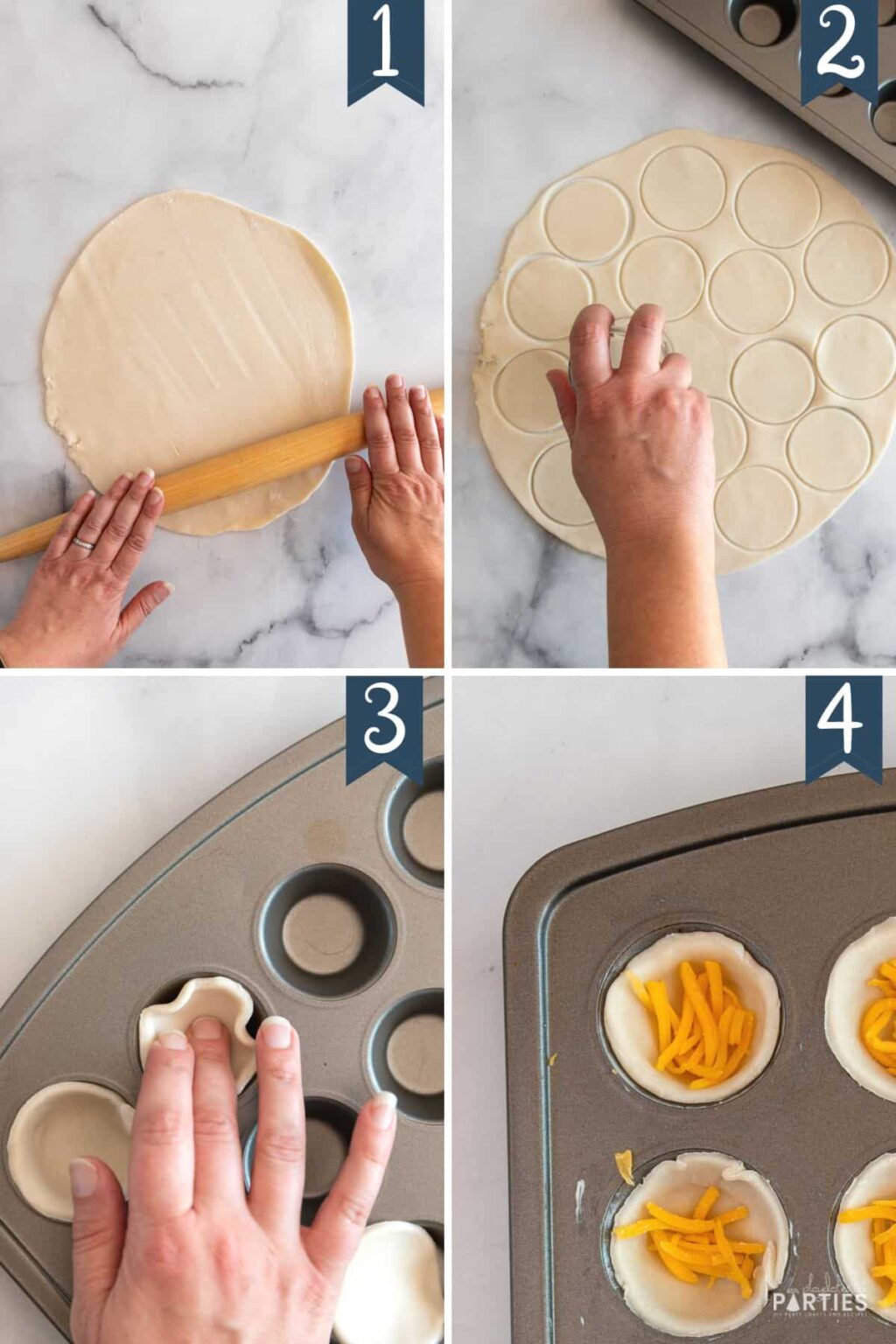 Ham and Broccoli Quiche Bites