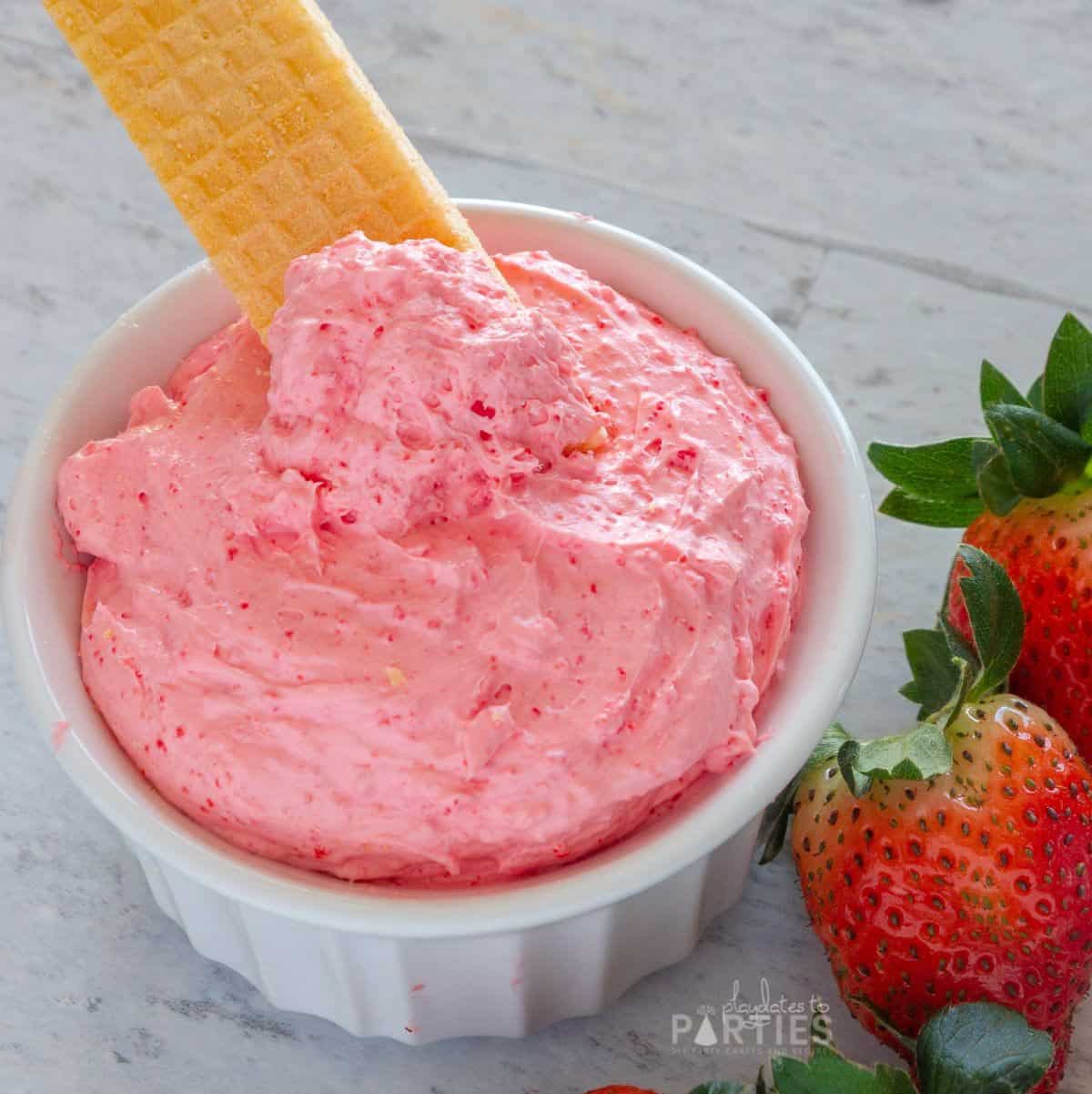 Strawberry Fruit Dip with Cream Cheese