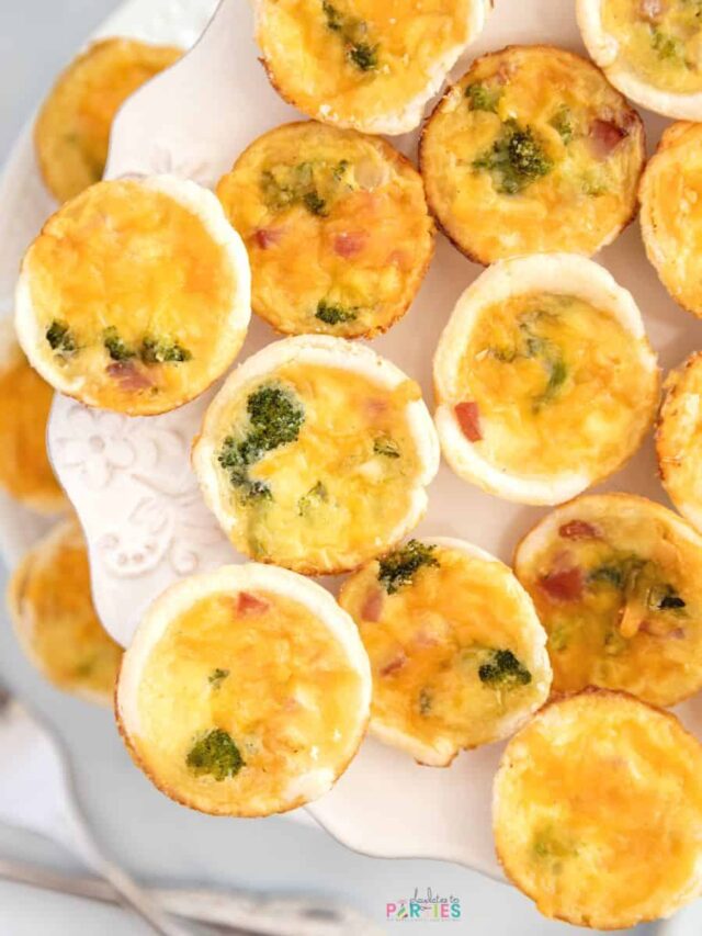 How to Make Mini Ham and Broccoli Quiche Playdates to Parties