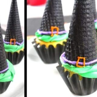 Image for Witch Hat Cupcakes - Easy Halloween Cupcake Idea