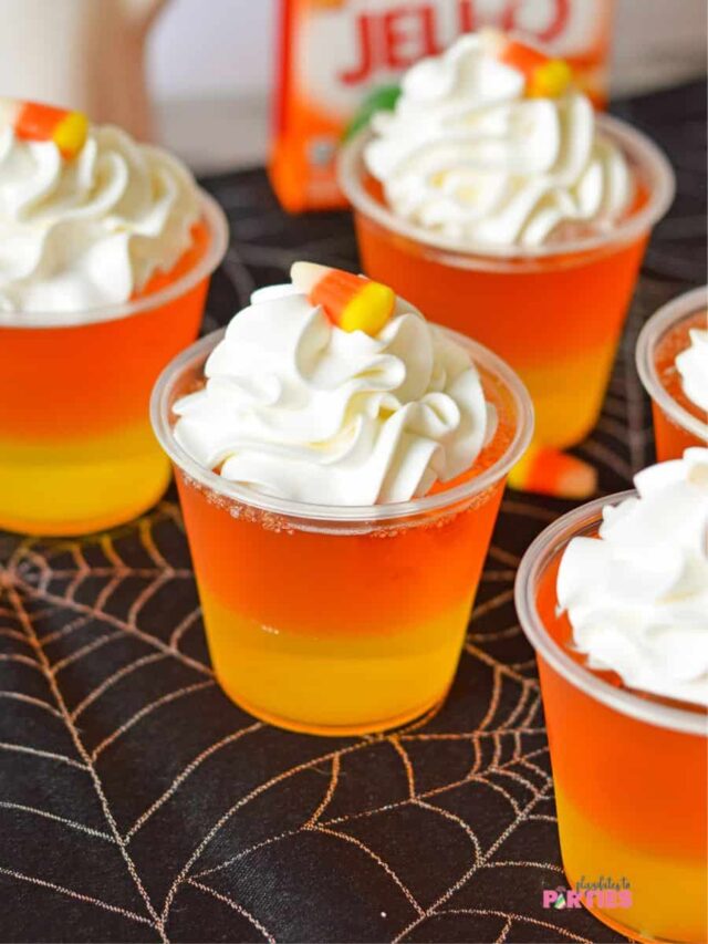 Candy Corn Jello Cups for Kids Playdates to Parties