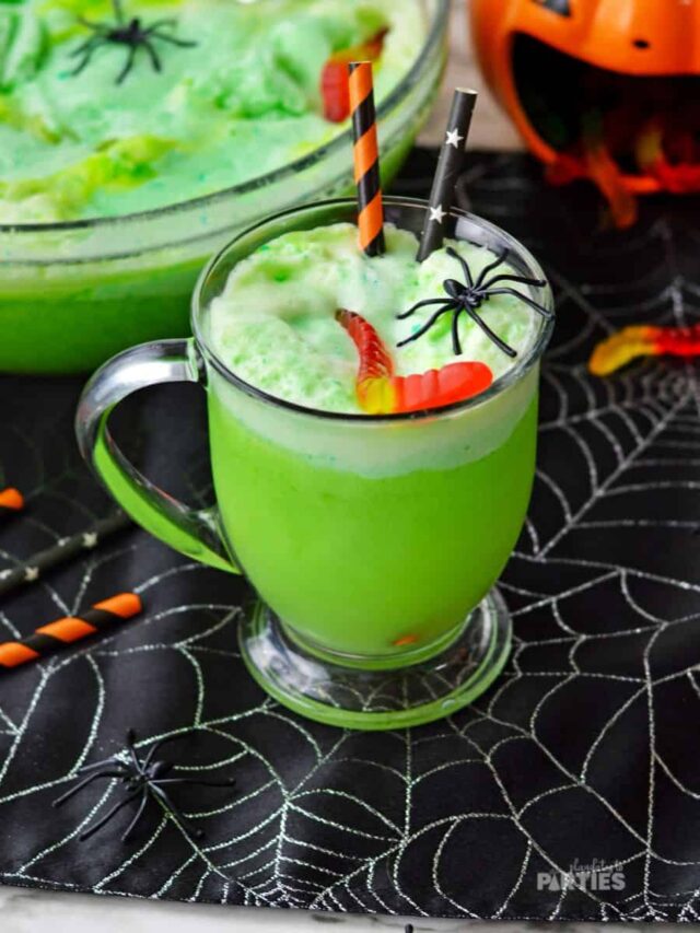 Green Halloween Punch - Playdates to Parties