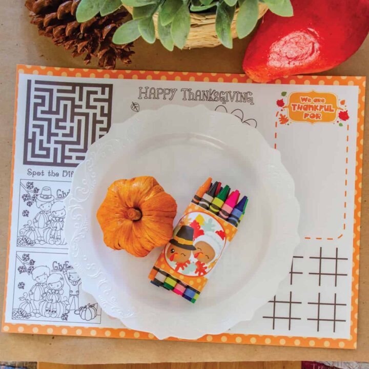Image for Printable Thanksgiving Placemats