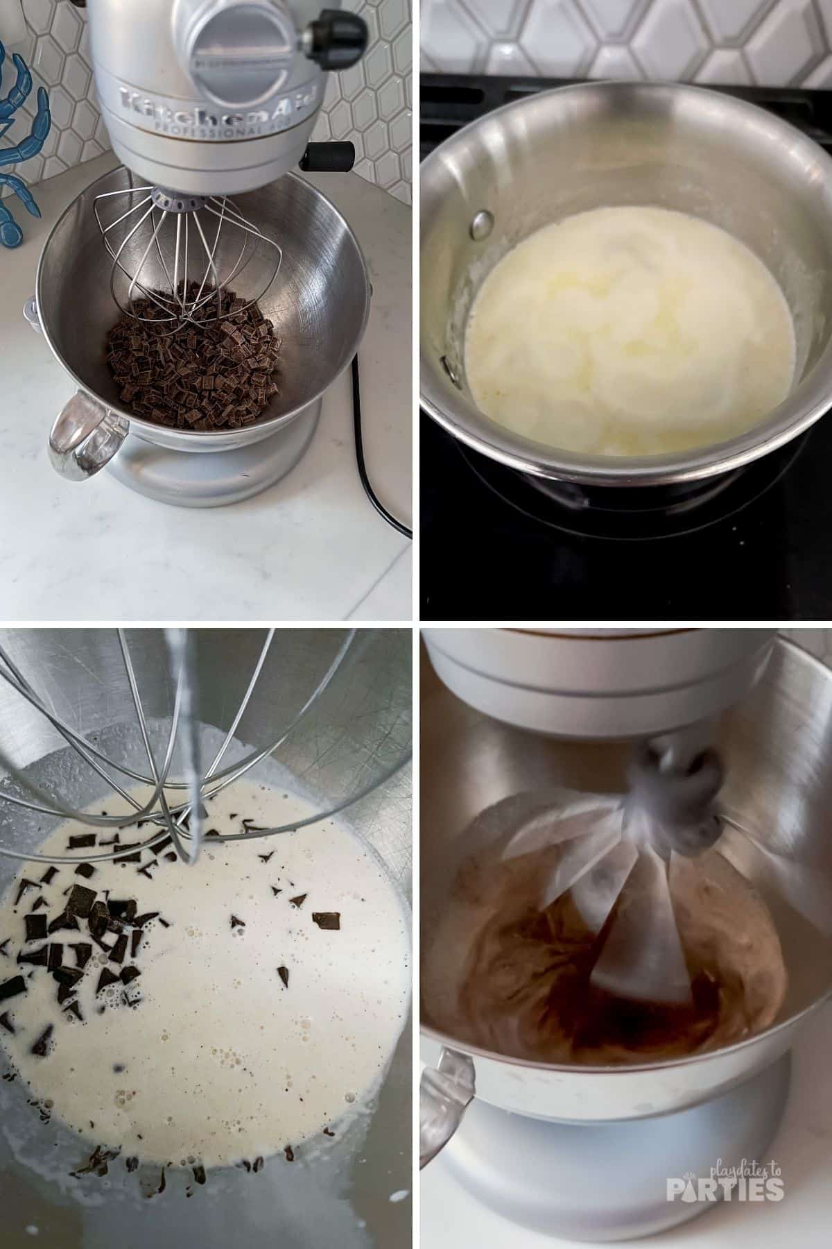 How to make chocolate ganache.