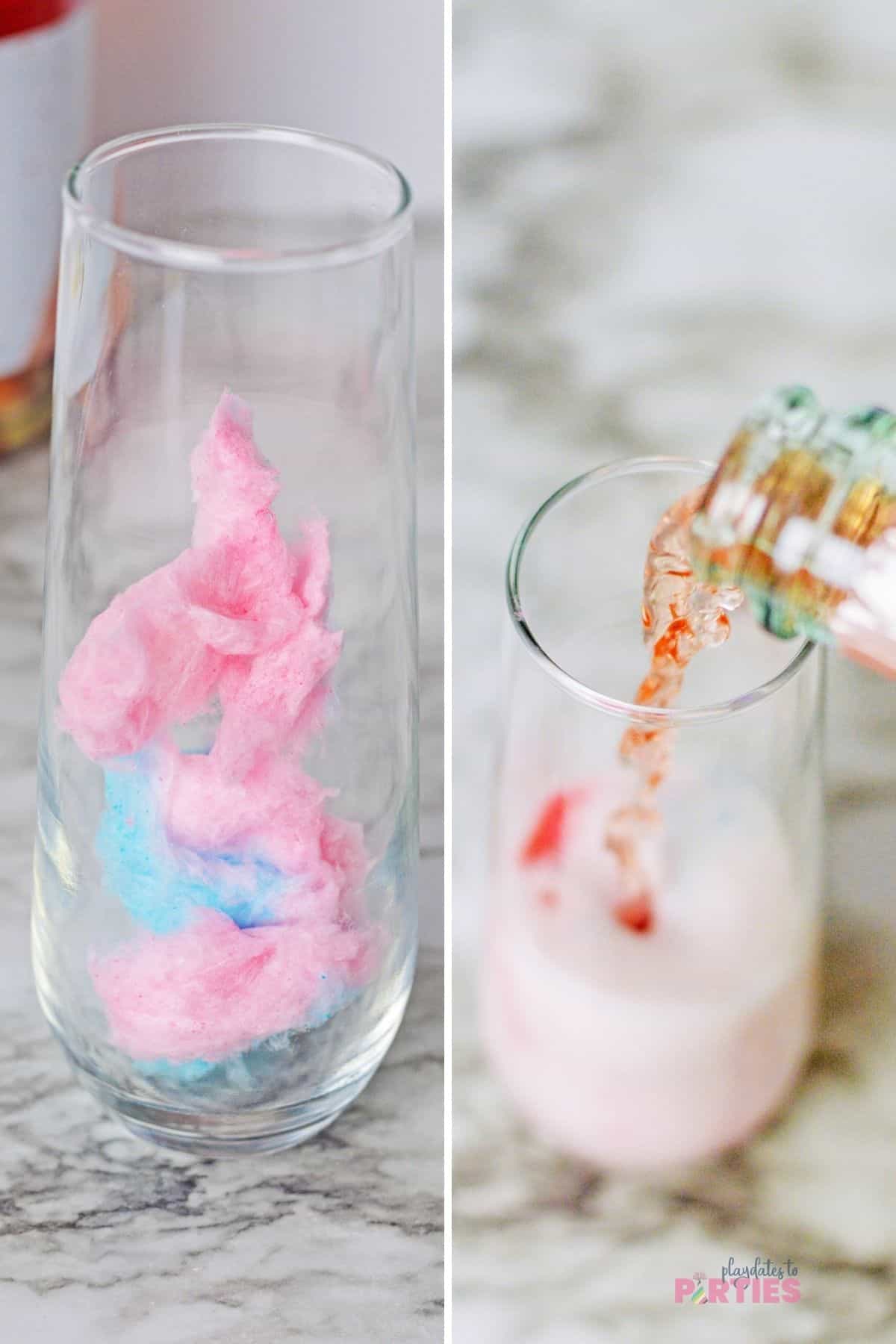 How to make cotton candy champagne.