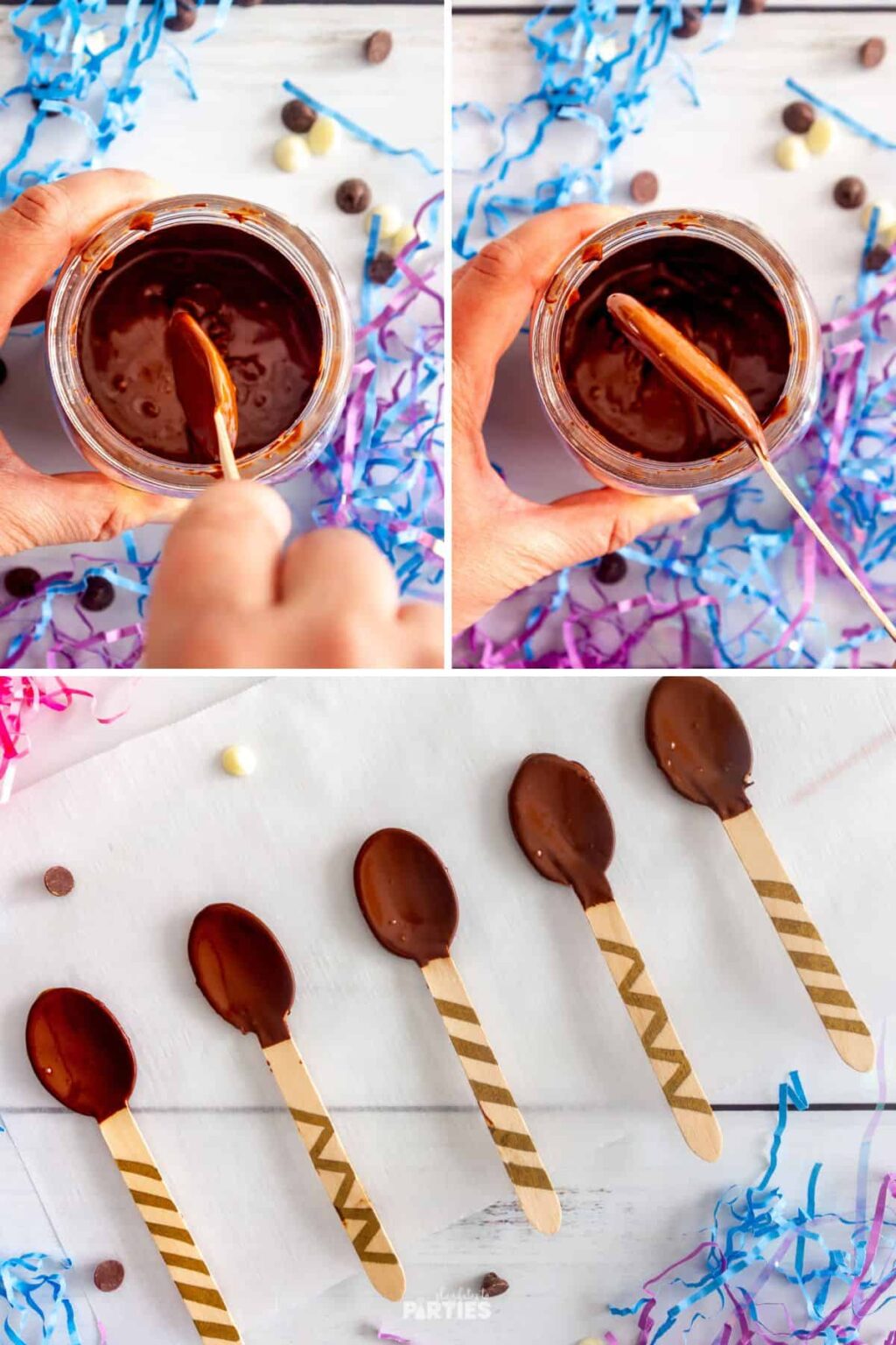 How to Make Chocolate Dipped Spoons