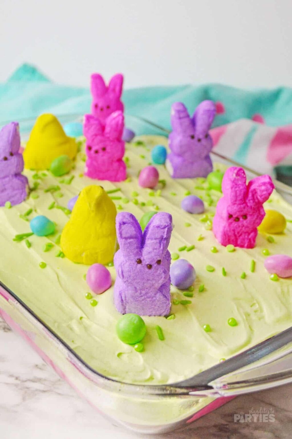 Easter Poke Cake with Peeps