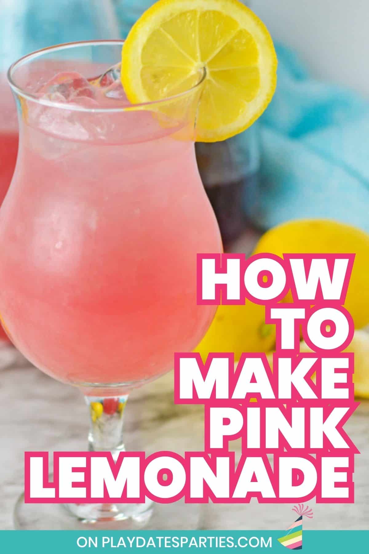 How to make pink lemonade.