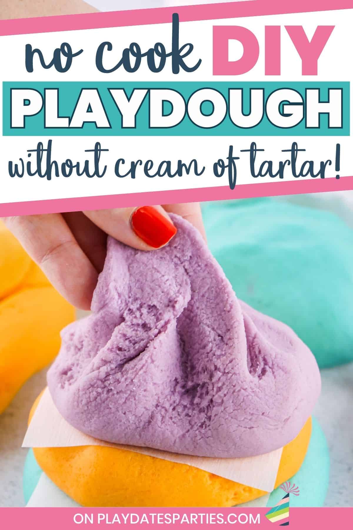 No cook DIY playdough without cream of tartar P1.